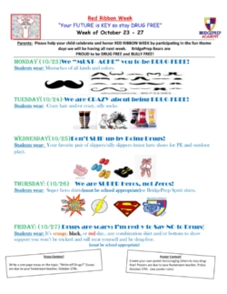 Red Ribbon Week next week!!