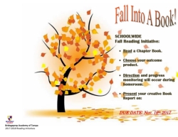 New Fall into Reading Initiative