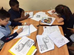 3rd grade working hard