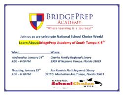 It's National School Choice Week