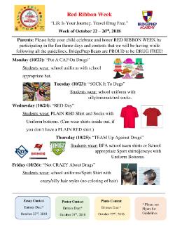 Red Ribbon Week Next Week!!