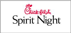 Spirit  Night @ Chick-Fil-A this Thursday!