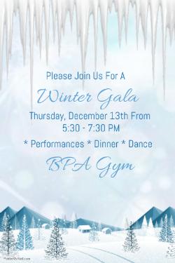 Winter Gala Tomorrow!