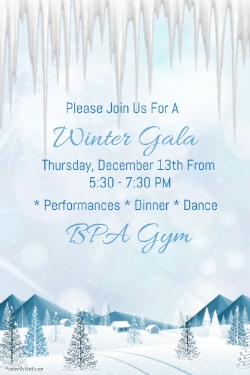 Winter Gala Next Week!