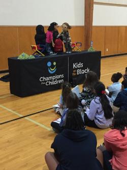 Kids on the Block Anti-bully Assembly Today