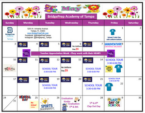 ✨May 2026 Activity Calendar ✨
