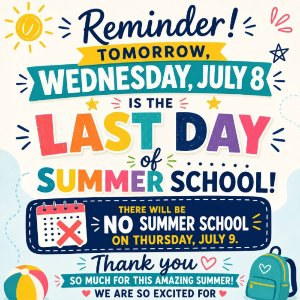 Last Day of Summer School